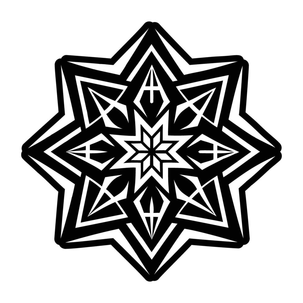 A glyph style icon of the rune sun vector