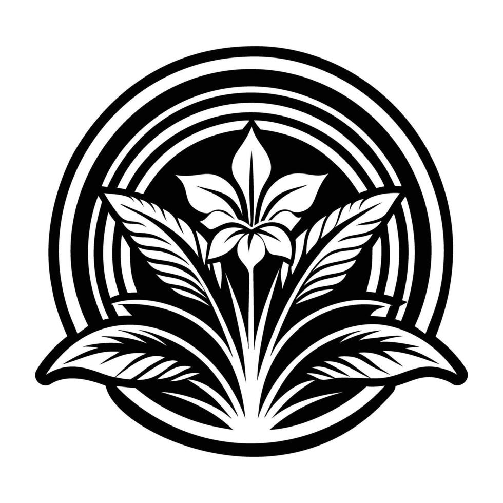 A glyph style icon of stoner weed vector