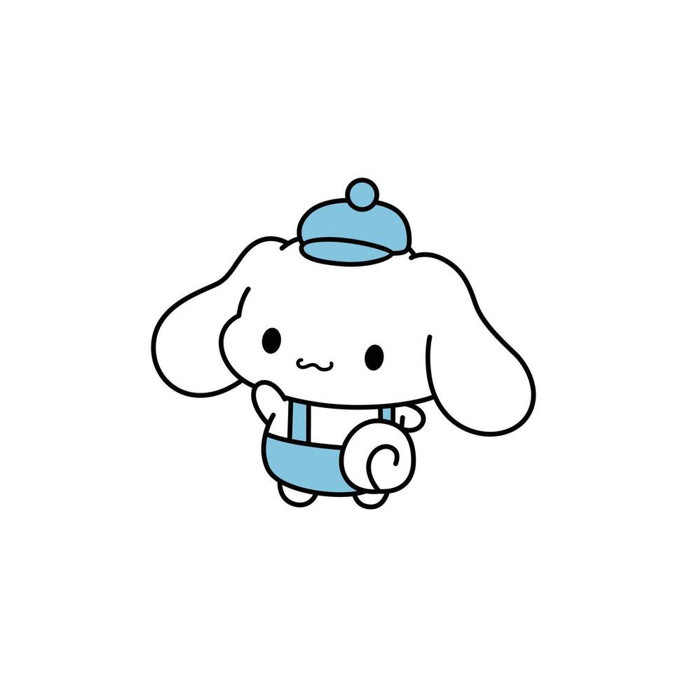Blue Cinnamon Roll vector