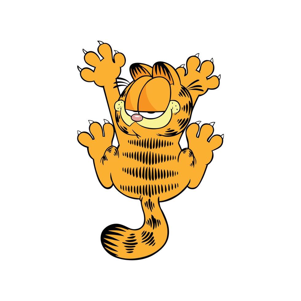 Cute Orange Garfield vector