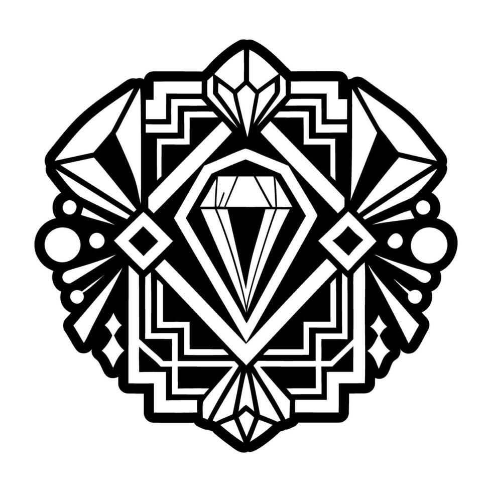 A black and white logo for a jewelry store vector