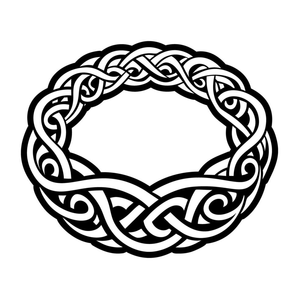 Celtic knot design vector