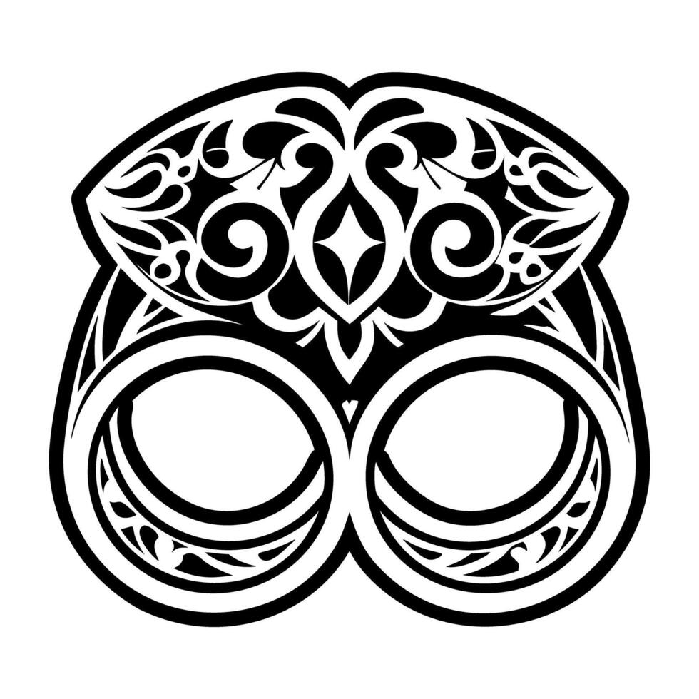 A filled style icon of a bangle vector