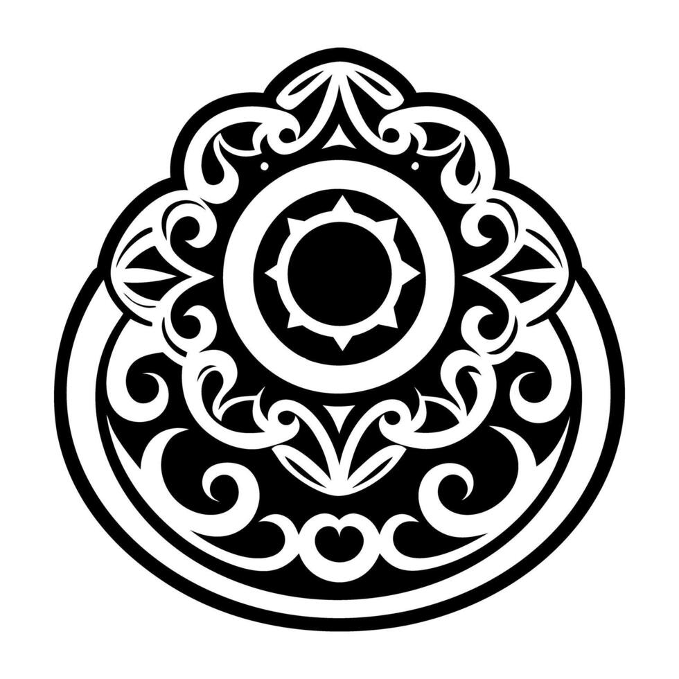 A solid style icon of a ring vector