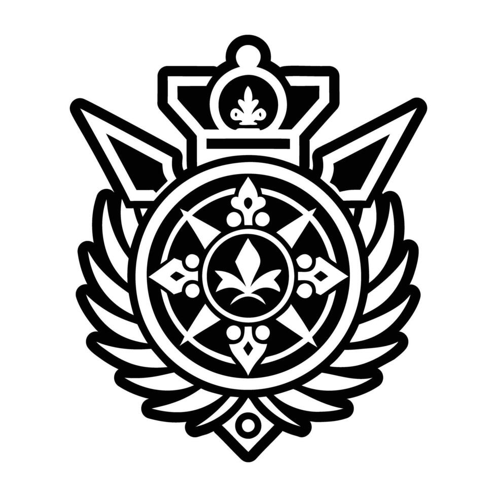 A glyph style icon of caduceus vector