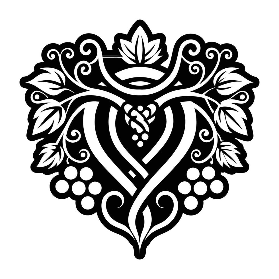 A glyph style icon of caduceus vector