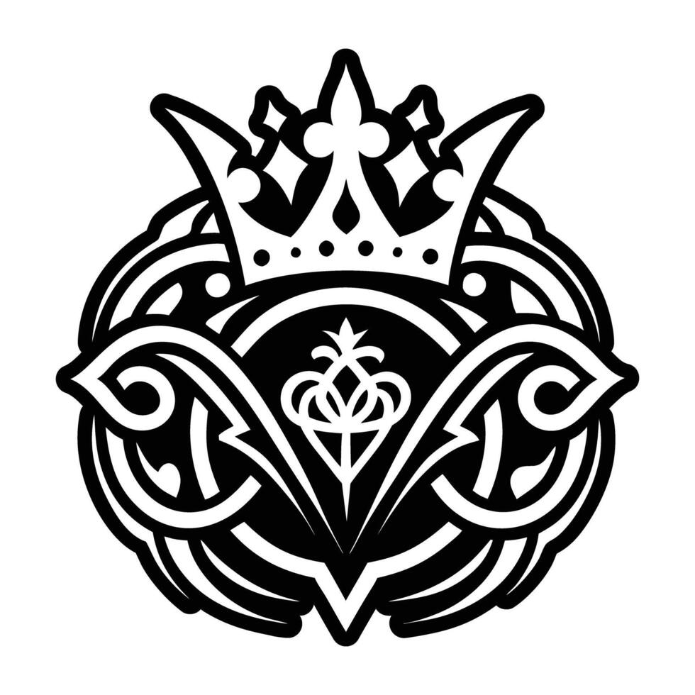 A glyph style icon of caduceus vector