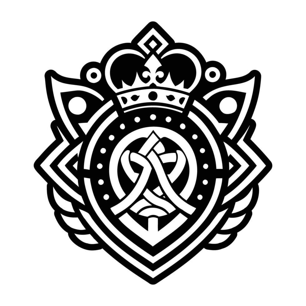 A glyph style icon of caduceus vector