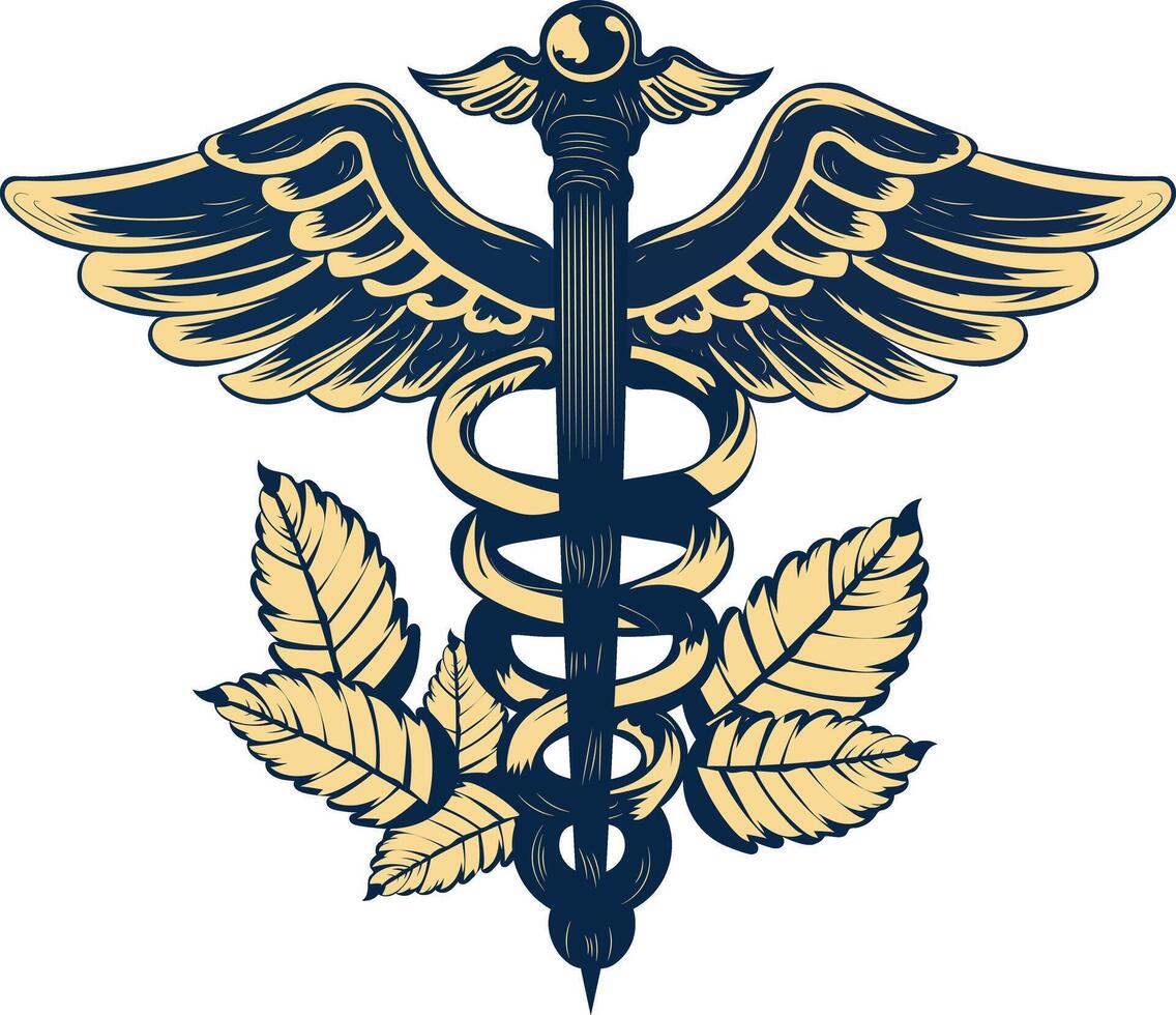 A vintage illustration of medical sign vector