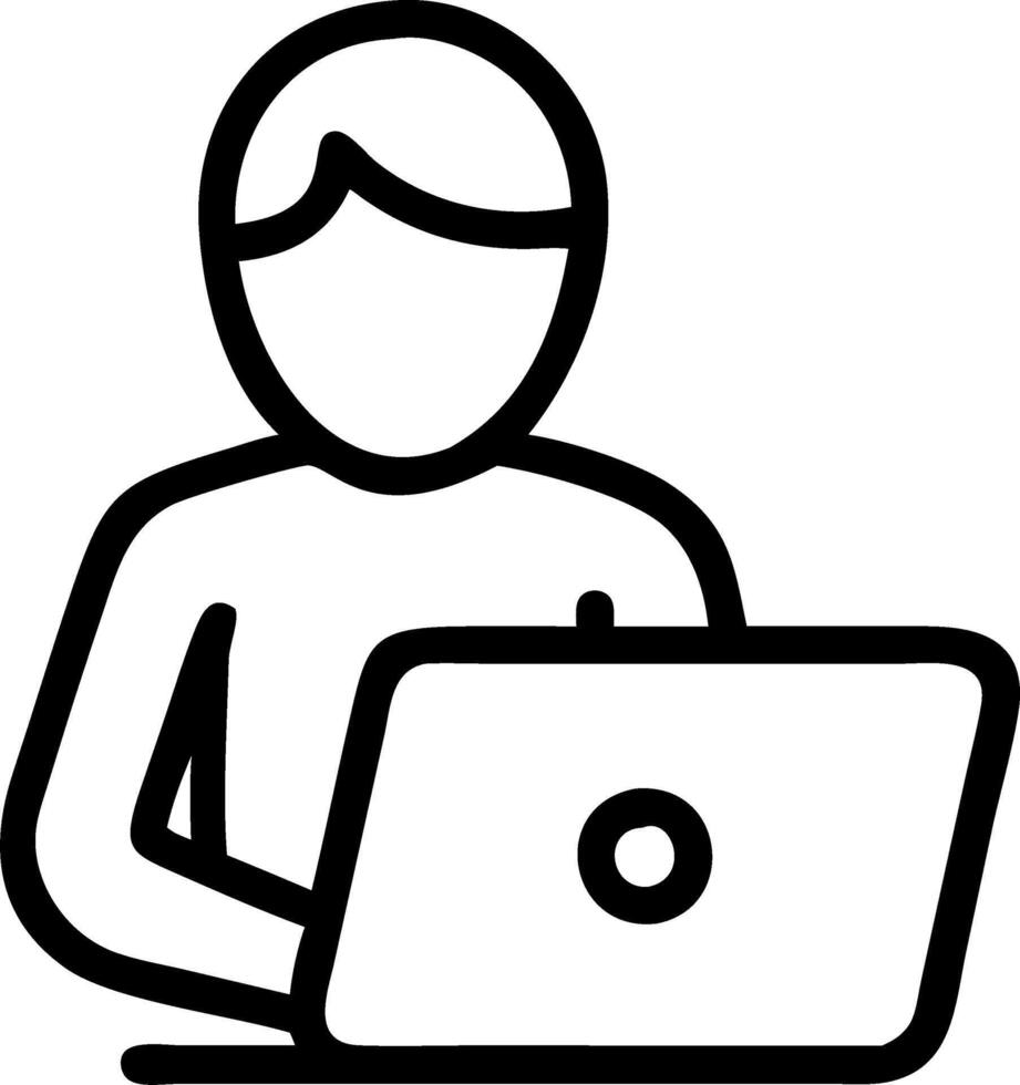 Candid student buying Cyber Monday tech deals from campus vector