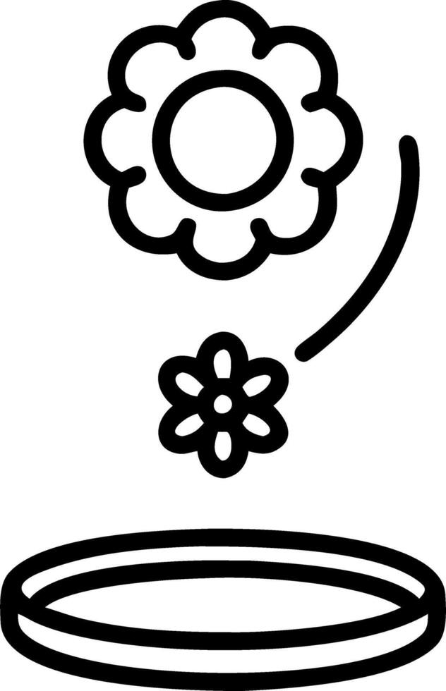 Floating Bhai Dooj coin with floral halo vector