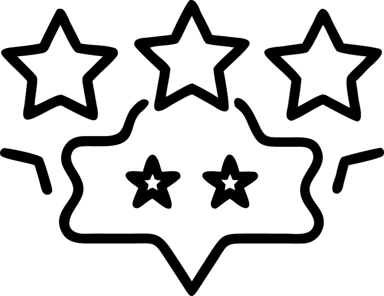 Glossy background of product review stars glowing for Cyber Monday vector