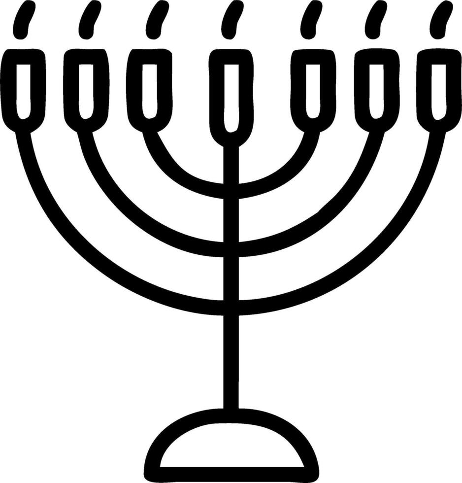 Glowing menorah with abstract glowing Hebrew letters digital background vector
