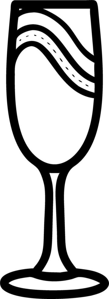 Holographic Champagne Flute Rim vector