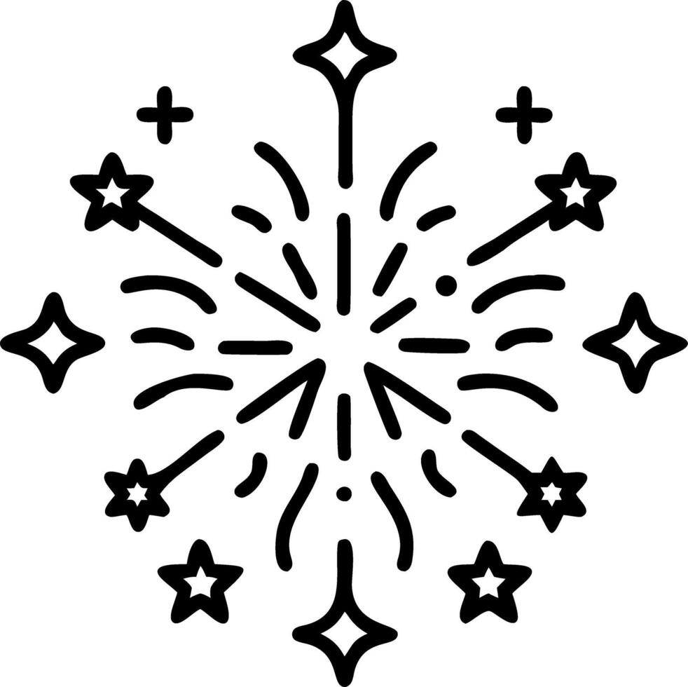 Holographic Fireworks Burst vector