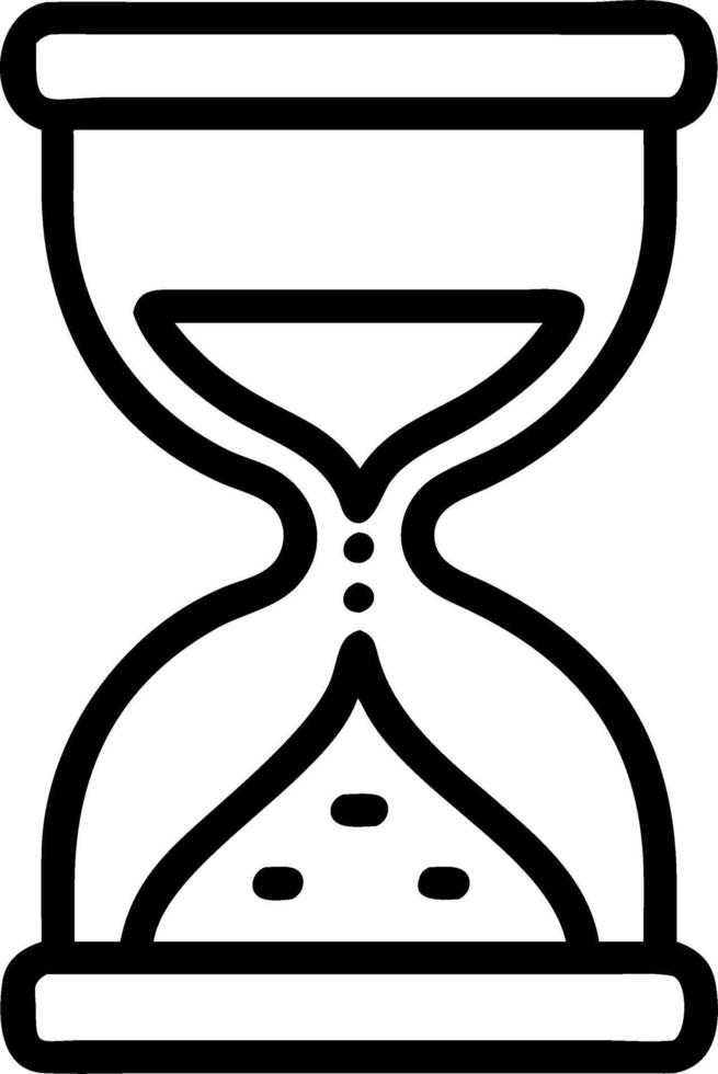 Macro shot of a glowing hourglass symbolizing the urgency of human rights and justice vector