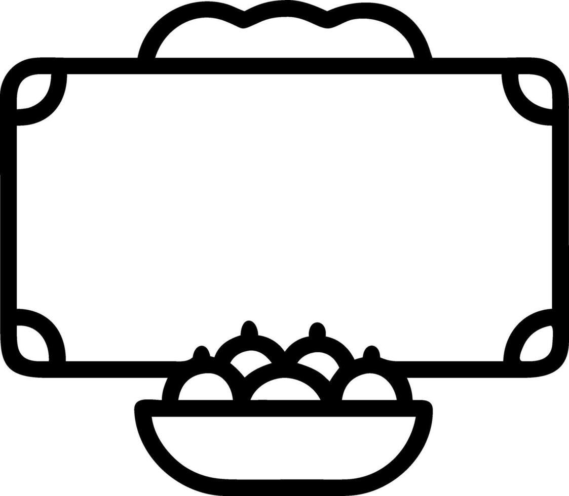 Tika and Sweets frame with copy space vector