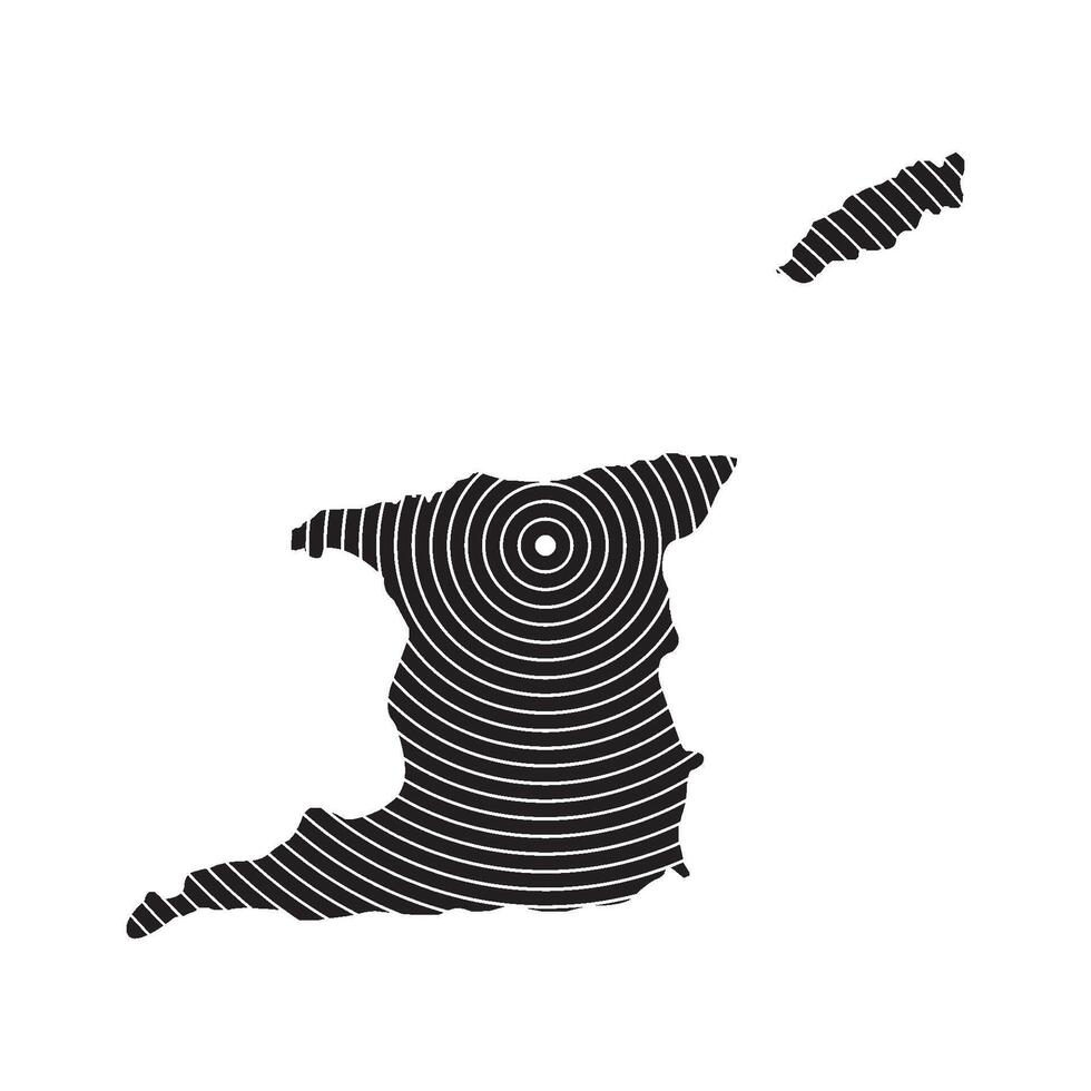 Trinidad and Tobago Map Icon Illustration Design vector