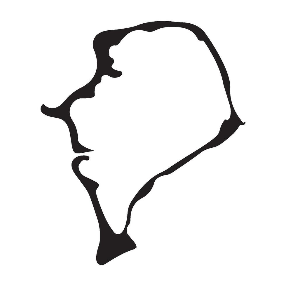 Tuvalu Map Icon vector