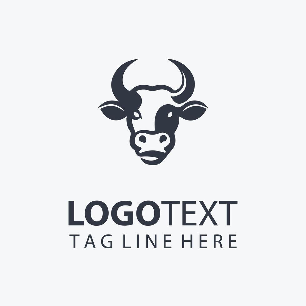 Bovine Bouquet Cow Logo vector