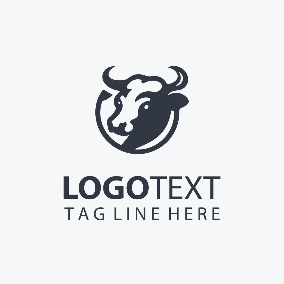 Moo Masters Cow Logo vector