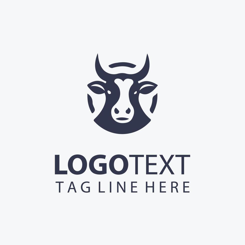 Golden Cow Logo vector