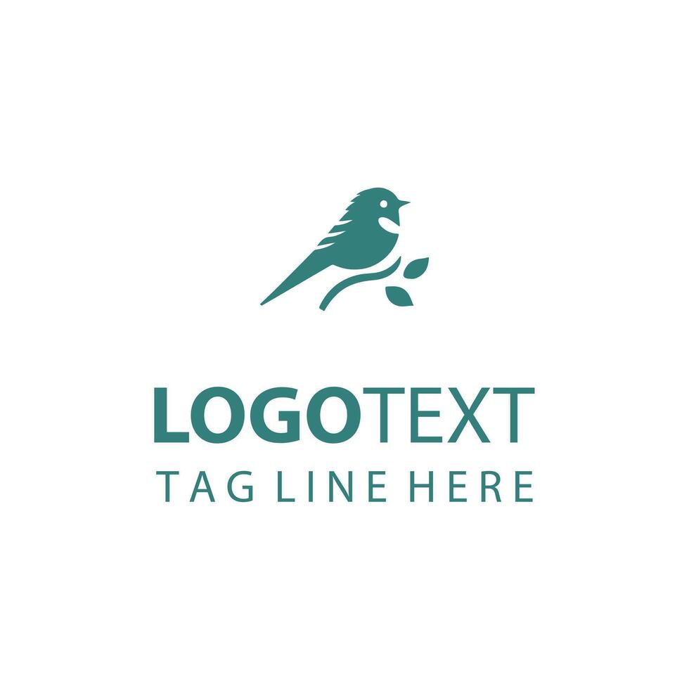 Black Crow bird logo vector