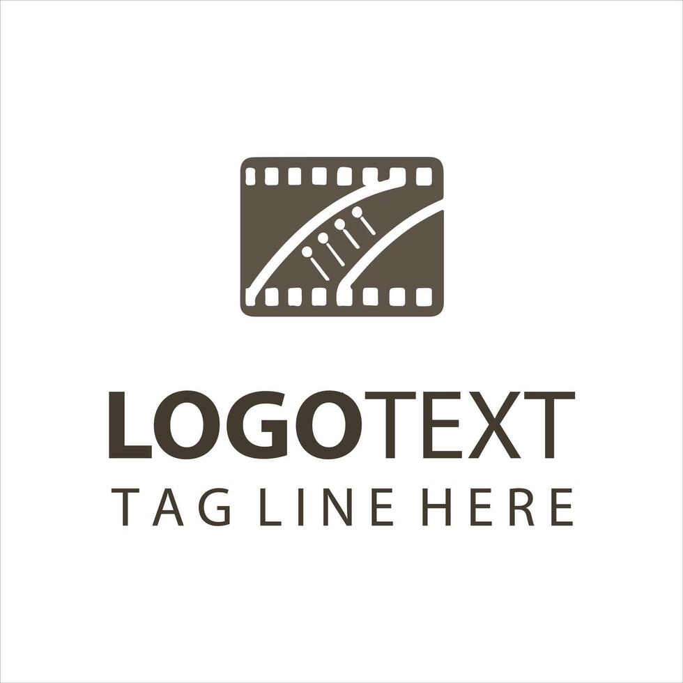 Flash Reel Film Strip logo vector