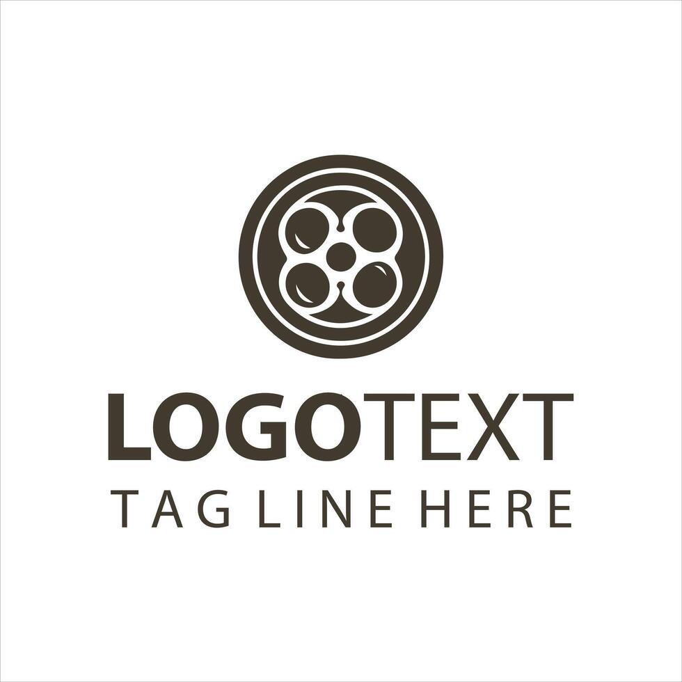Cine Line Film Strip logo vector