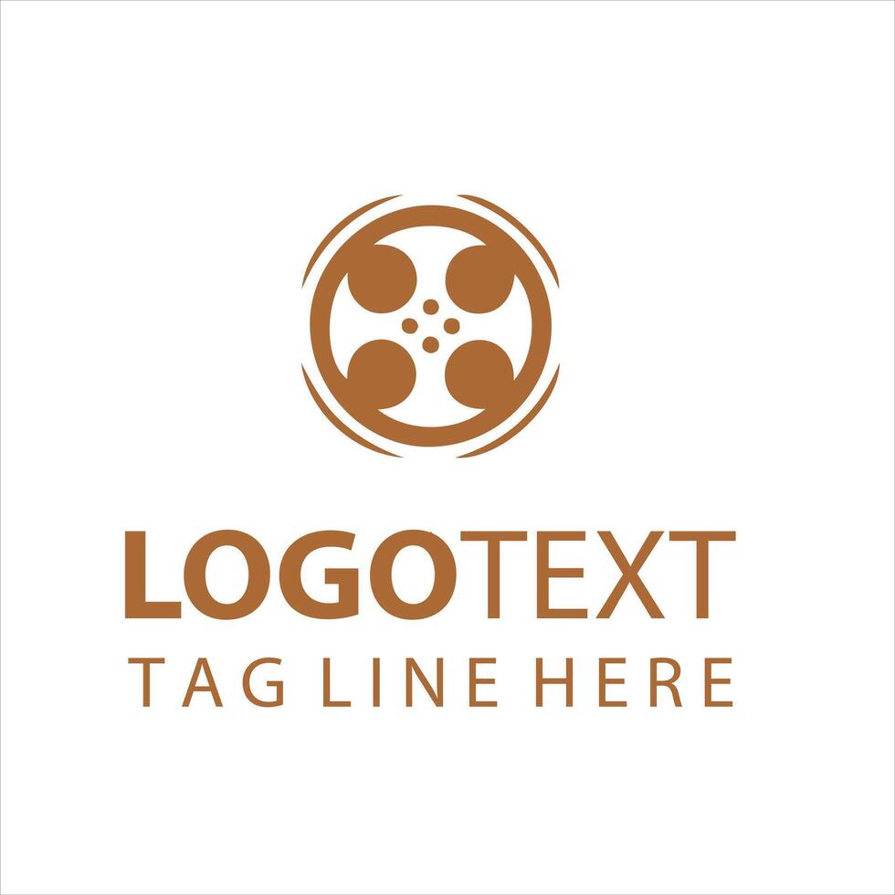 Screen Edge Film Strip Logo vector