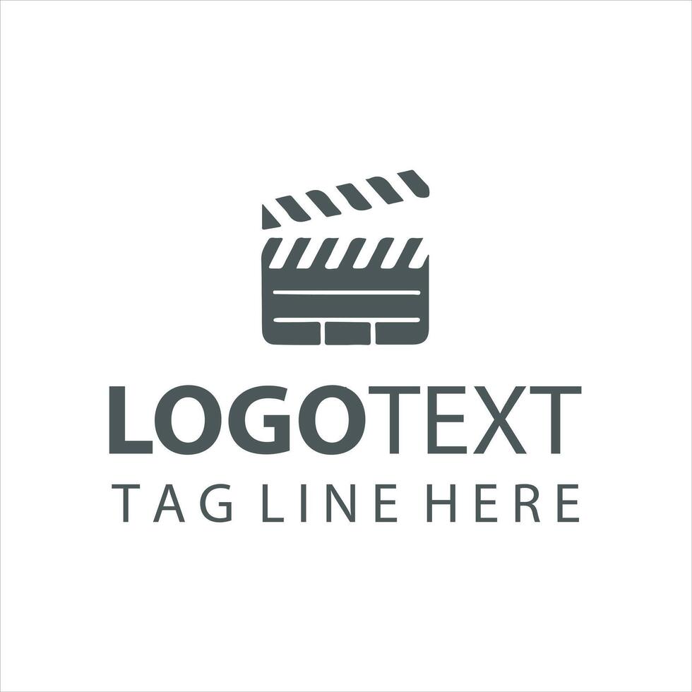 Silver Reel Film Strip Logo vector