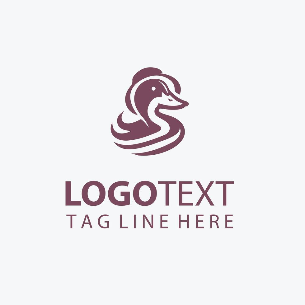 Swamp Duck duck logo vector