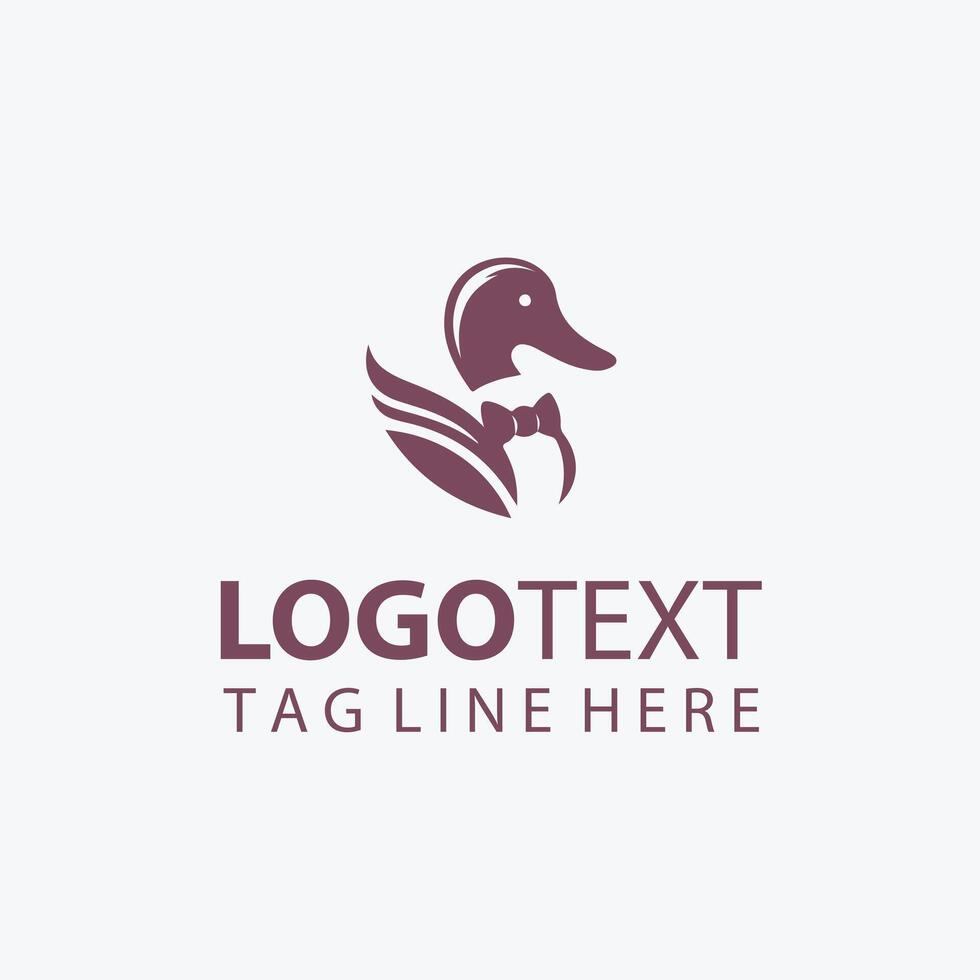 Flap Fly duck logo vector