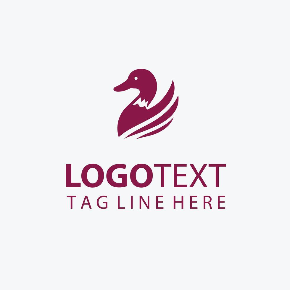 Quirky Quacks duck logo vector