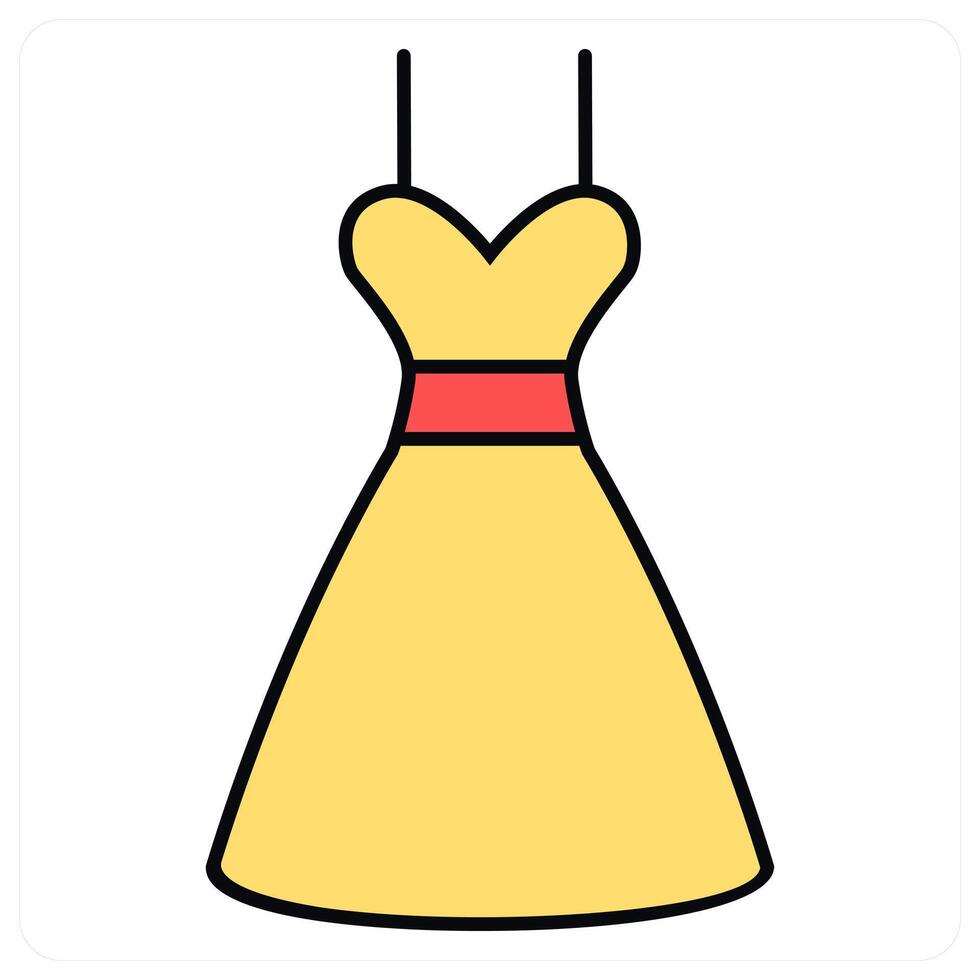 Frock and wear icon concept vector