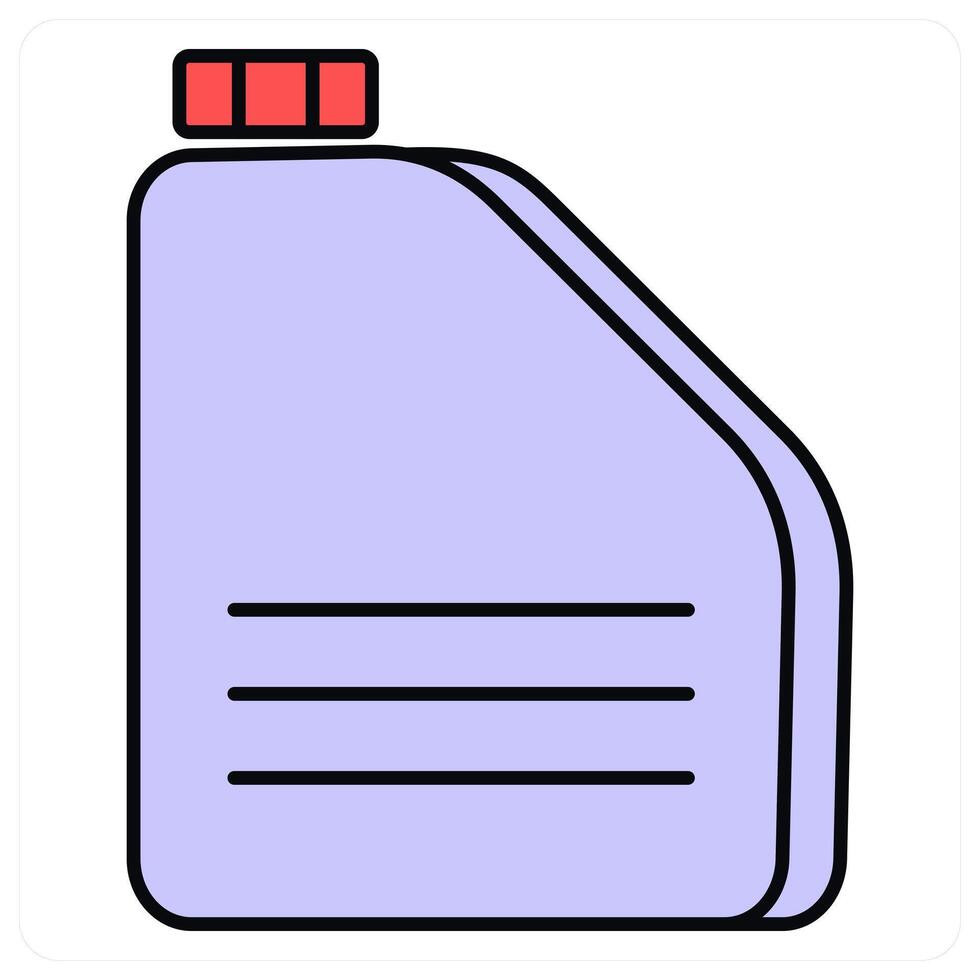 Fuel Bottle and oil icon concept vector