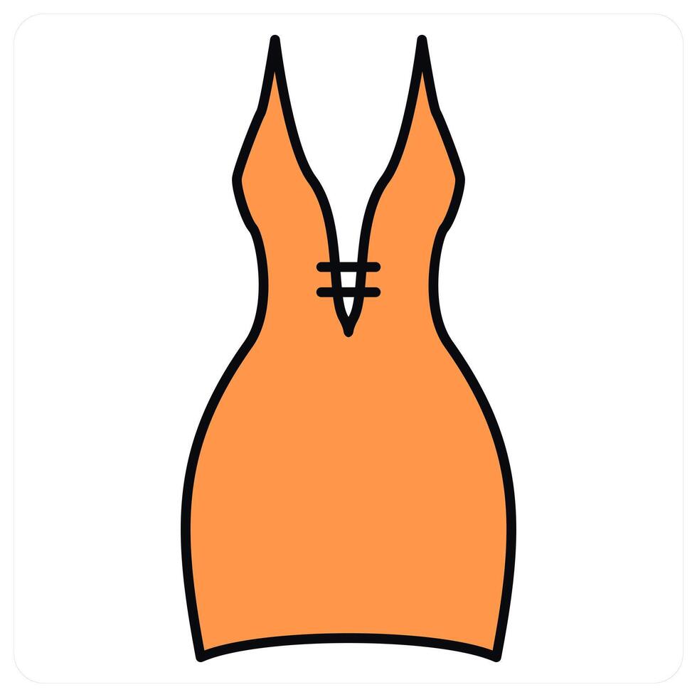 Dress and wear icon concept vector