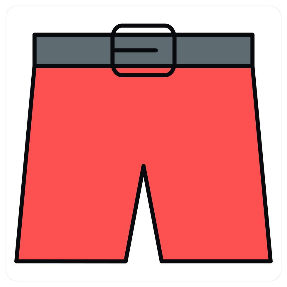 Shorts and fashion icon concept vector