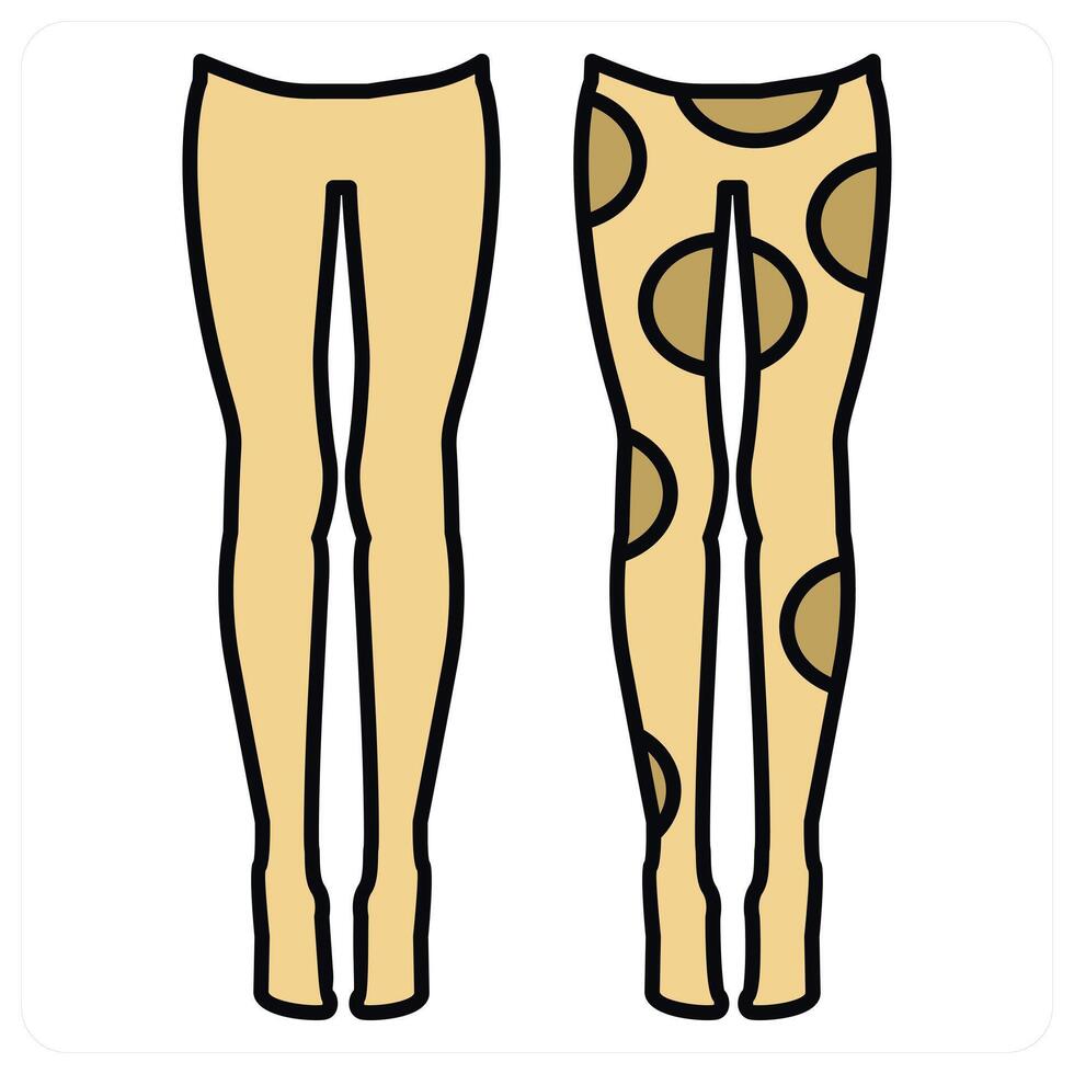 Leggings and fashion icon concept vector