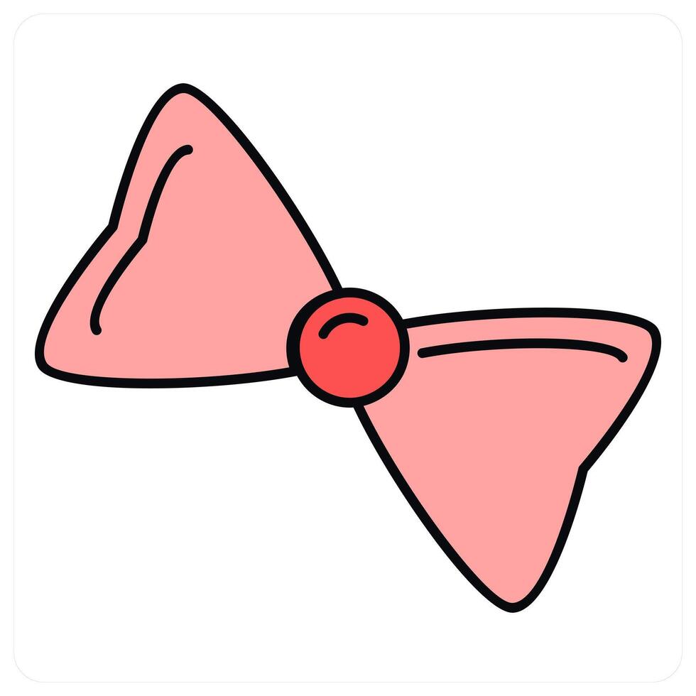 Bow and ribbon icon concept vector
