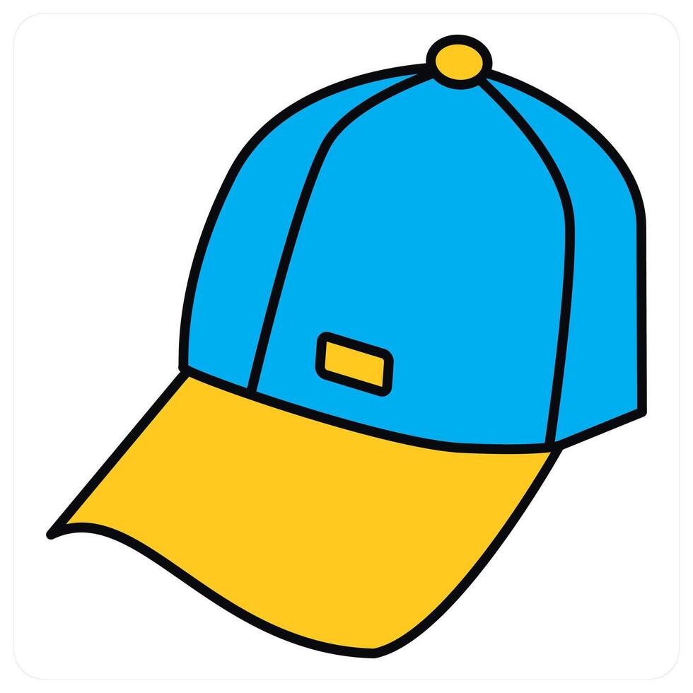 Cap and man icon concept vector