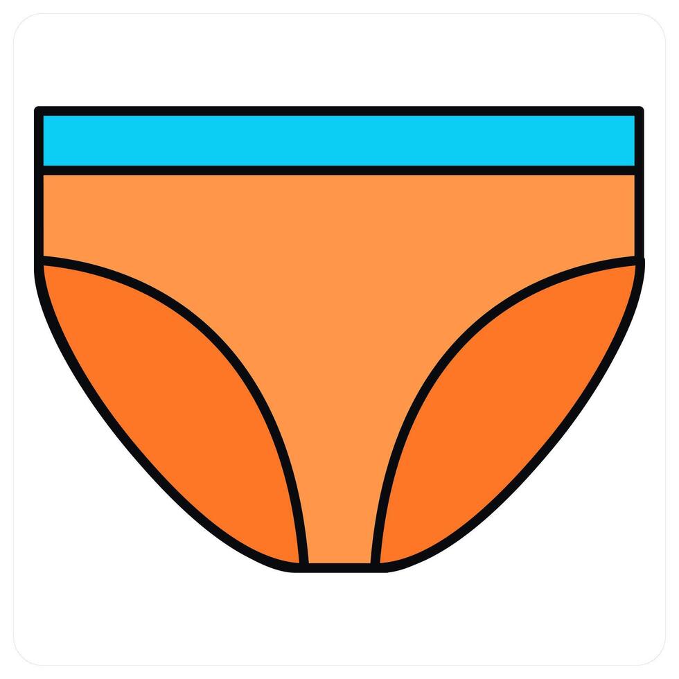 Undergarment and pants icon concept vector
