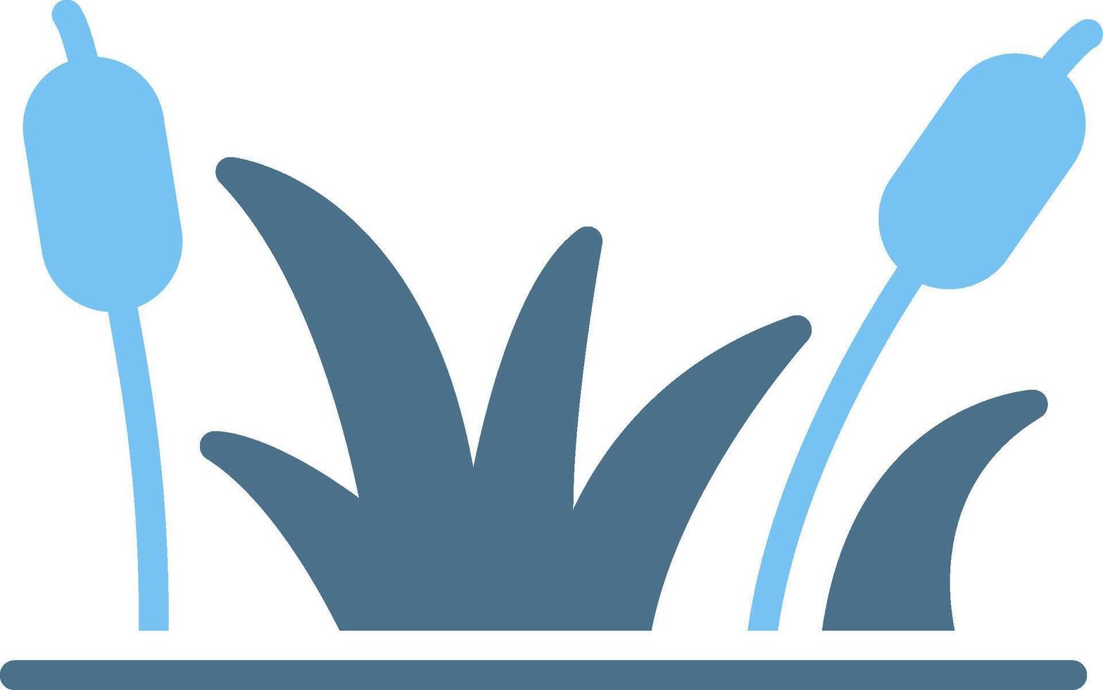 Swamp Line Two Colour Icon Design vector