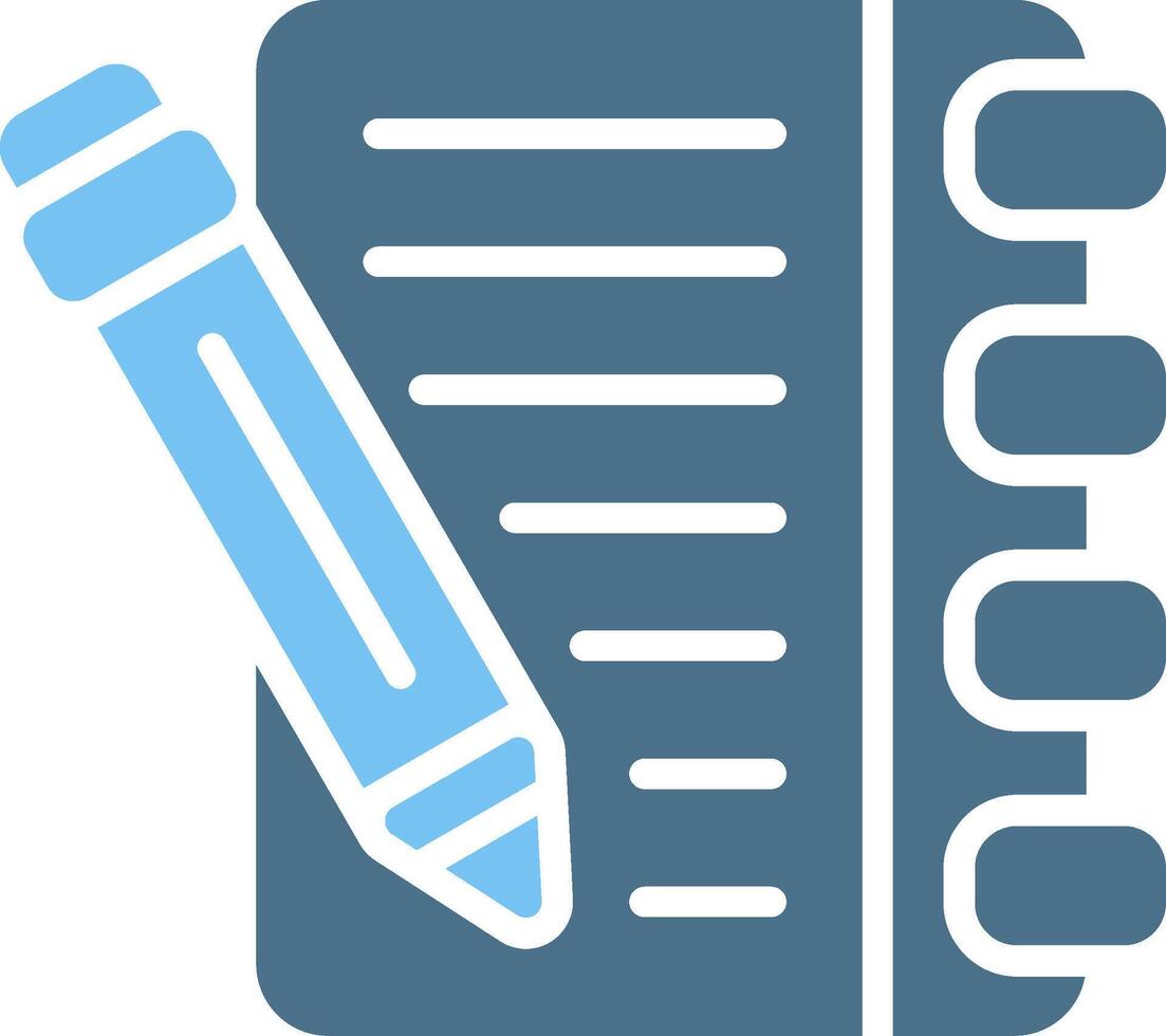 Guest Book Line Two Colour Icon Design vector