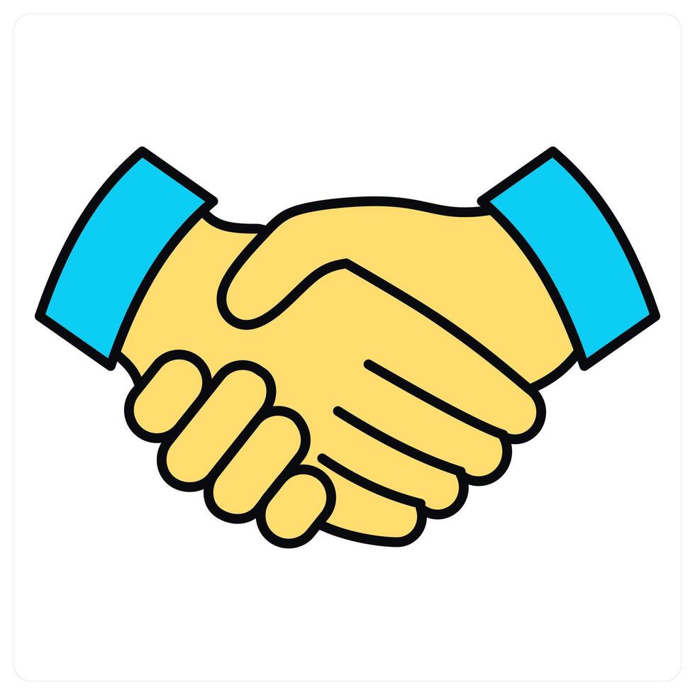 Partnership and contract icon concept vector