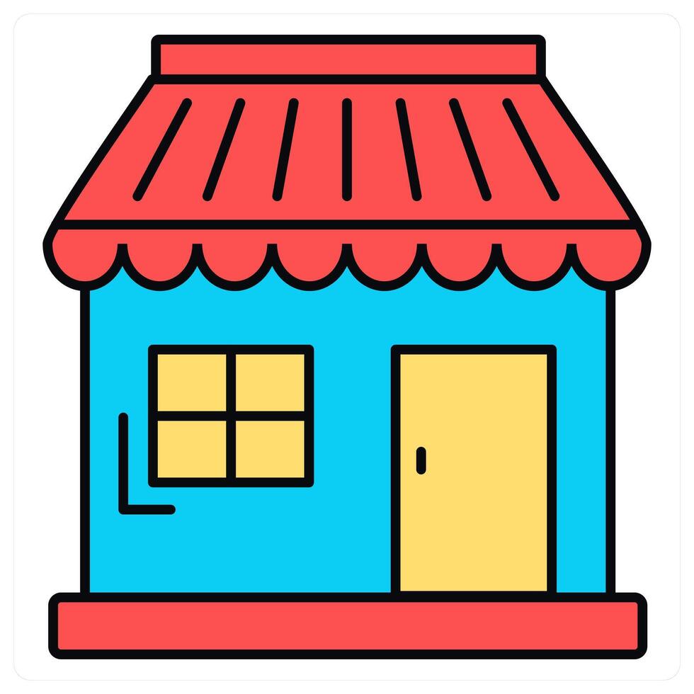Store and shop icon concept vector