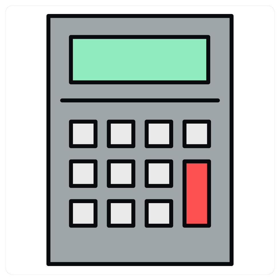 Calculator and math icon concept vector