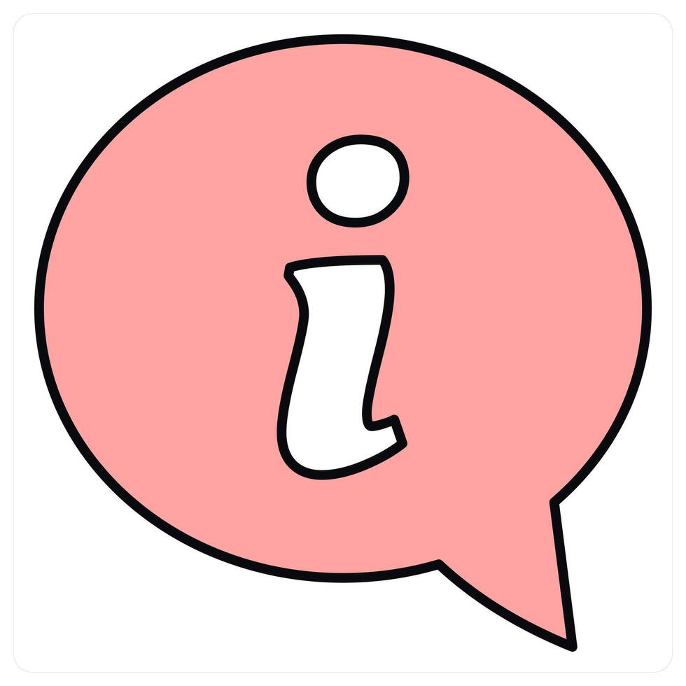 Information and help icon concept vector