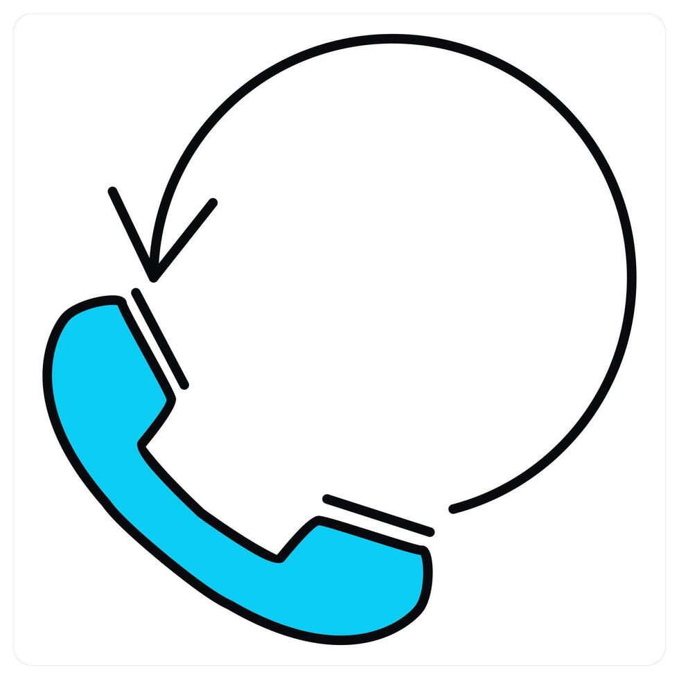 Call Transfer and phone icon concept vector