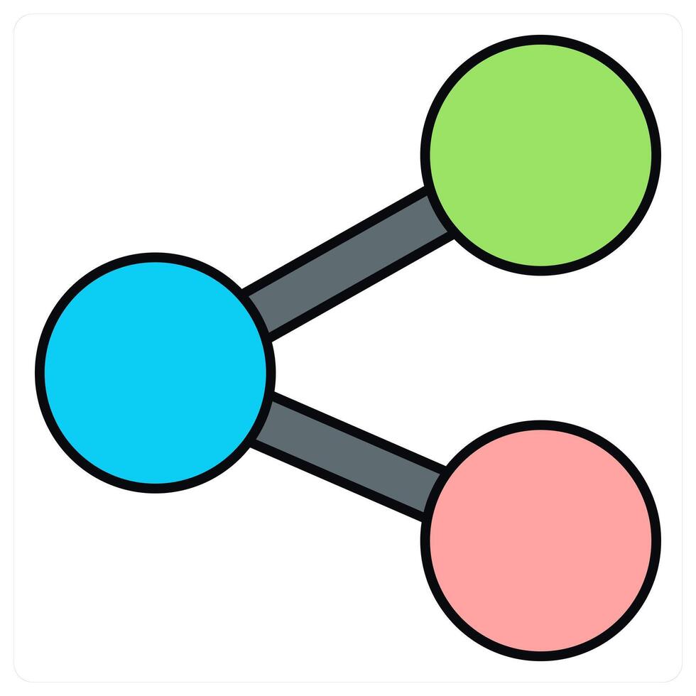 Share and link icon concept vector